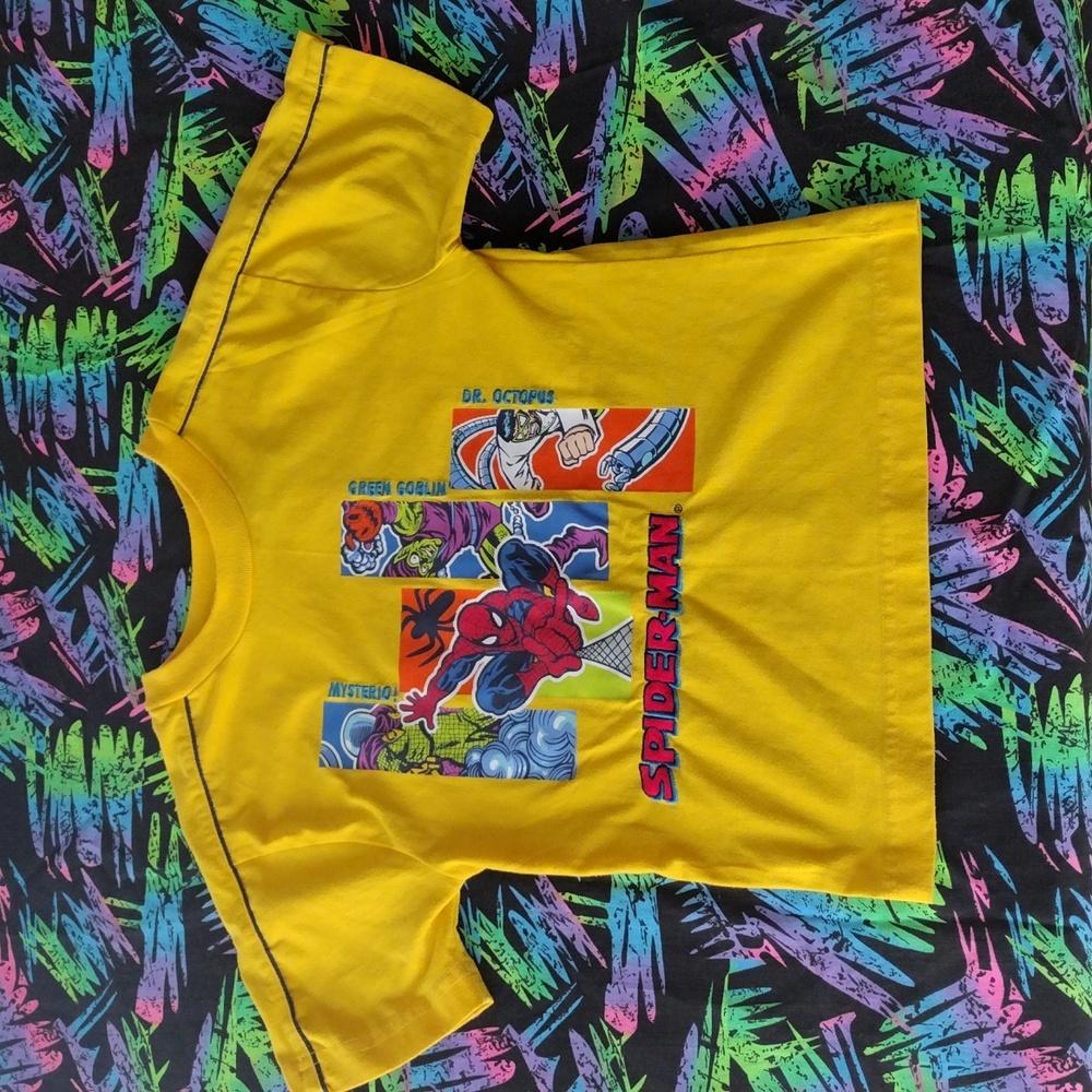 VTG 2002 Marvel Kids Spiderman Embroidered T-Shirt